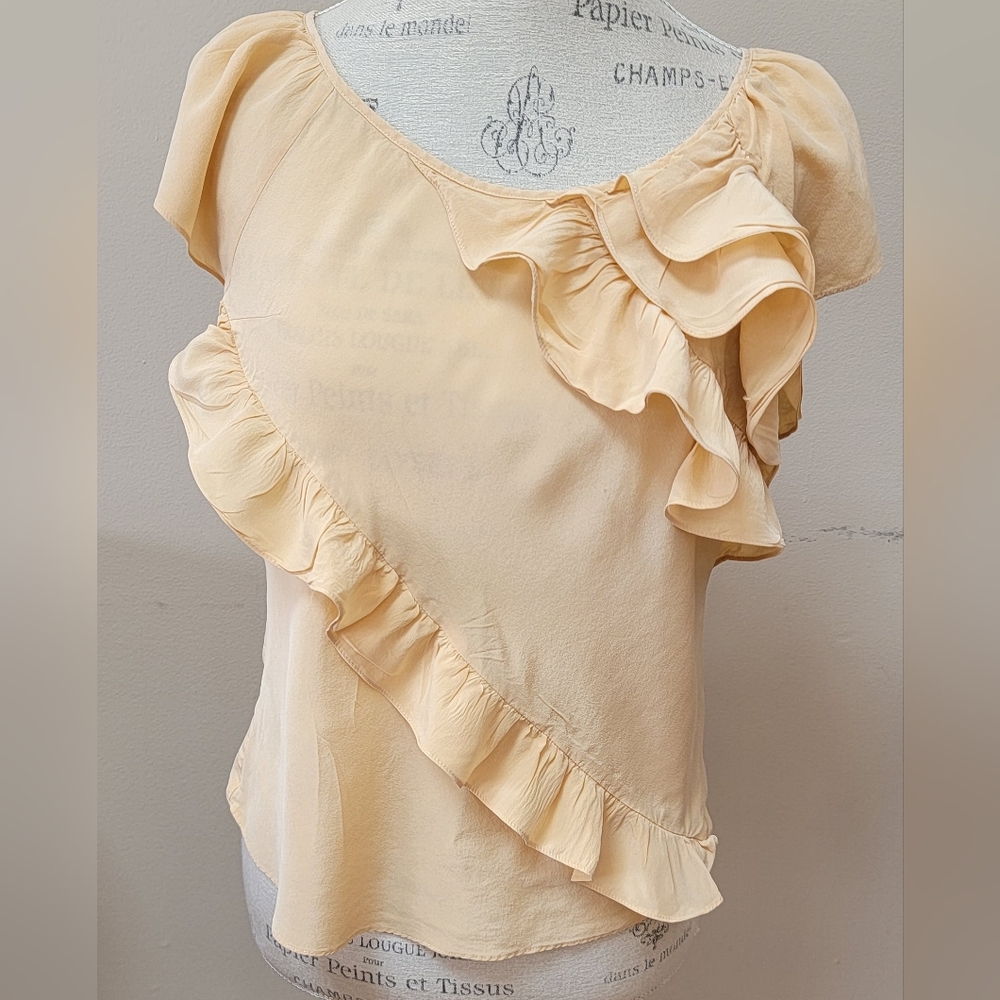 Silk Ruffle Blouse